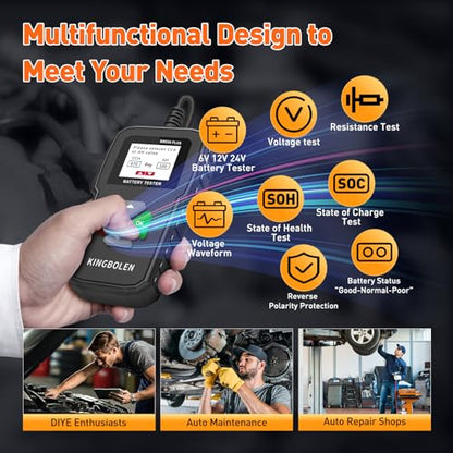 KINGBOLEN BM550 Plus Car Battery Tester - style: BM550 PLUS battery tester