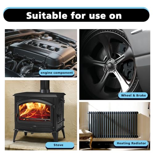 NADAMOO High‑Temperature Matte Black Spray Paint for Auto Engine Blocks