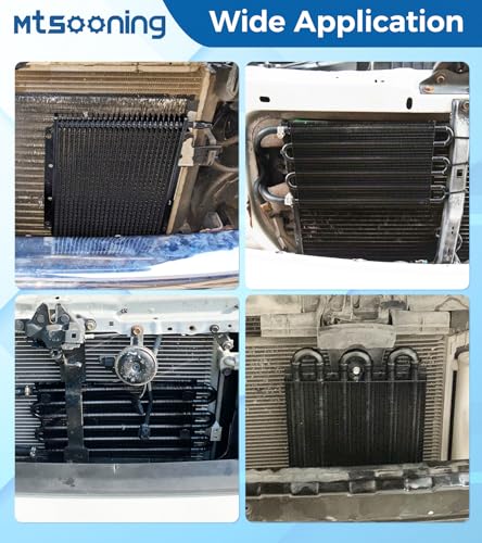 Transmission Oil Cooler Kit, Universal 6 Pass 5/16" Tube and Fin Oil Cooler - size: 6-PASS