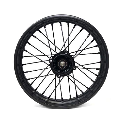 MYK Wheel Set, Front Rim 17"x1.6 Rear Rim 14"x1.85 - for Off Road Dirt Bikes Tao Tao DB17, Apollo, Coolster, SSR and others with 17" Front and 14" Rear Wheels
