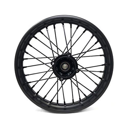 MYK Wheel Set, Front Rim 17"x1.6 Rear Rim 14"x1.85 - for Off Road Dirt Bikes Tao Tao DB17, Apollo, Coolster, SSR and others with 17" Front and 14" Rear Wheels