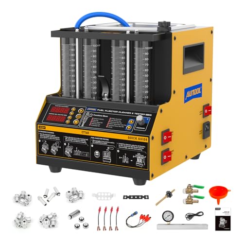 AUTOOL Fuel Injector Cleaner Tester Machine Ultrasonic Heating Cleaning