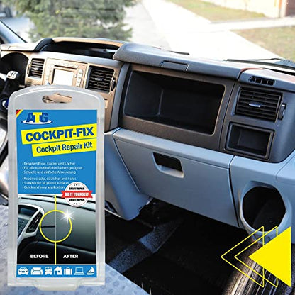 ATG Car Dash Repair Kit for Cracked Dash – Dashboard Crack Filler for Vinyl, Leather and Plastic – Car Interior Repair Kit