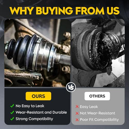 CV Axle Front Assembly (Pair) for Polairs Ranger 400 2012-2014, Ranger 400 HO 2010 2011, Ranger 500 EFI/CREW 2011-2013, Ranger 800 EFI/EPS Midsize 2013 2014, Left/Right Drive Half Shaft for 1332690 - size: 2 * front