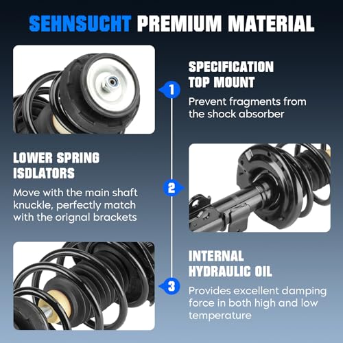 Front Strut Assembly for Chevrolet Camaro 3.6L V6 2010-2012, 2PCS