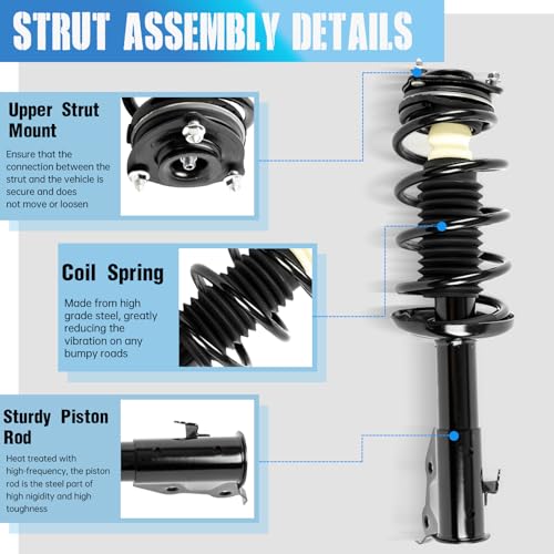 Front Struts Assembly Replacement for Acura CSX Honda Civic