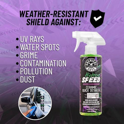 Chemical Guys, HydroSpeed Ceramic Quick Detailer Spray, Slick Gloss, 16 oz