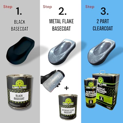 LiME LiNE 1 lb Metal Flake .008 – Automotive Grade for Custom Paint, Lowriders, Motorcycles, Hot Rods, and More (Silver) - color: Silver