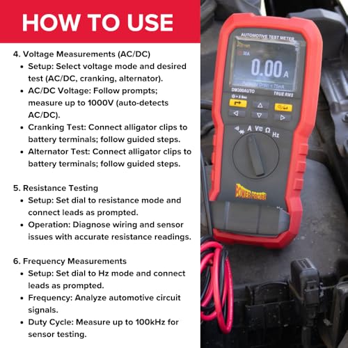 Power Probe Automotive Test Meter with Guided Testing (DM300AUTO)
