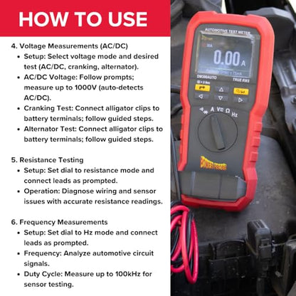 Power Probe Automotive Test Meter with Guided Testing (DM300AUTO)