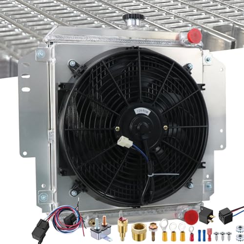 Aluminum Radiator for 1985-1995 Suzuki Samurai 2DR SPFTOP/HARDTOP SJ410,413 - size: 2-Row Radiator Fan Relay Kit