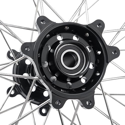 TOFR 17"x4.25" CNC Spoke Rear Wheel Rim Hub for Sur-Ron Ultra Bee Black - color: Black, size: N/A Front 17" Rear