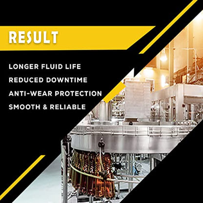 Food Grade Hydraulic Oil | ISO VG 68 | Industrial | Fully Synthetic Blend | NSF Registered AS H-1. Kosher and Halal Approved. Compare to: LUBRIPLATE | Petro-Canada| Kluber .(1 QT) Made in USA - size: 1 QT