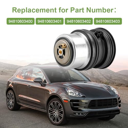 94810603401 Coolant Thermostat Compatible with Porsche Cayenne 2011-2017 - size: 94810603401