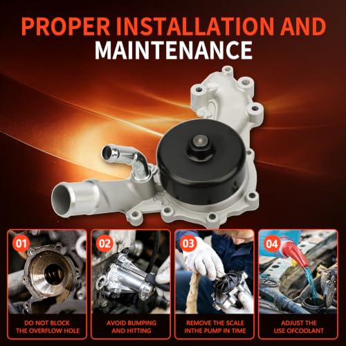 AW6169 Engine Water Pump Kit for Dodge Charger Challenger - size: AW6169