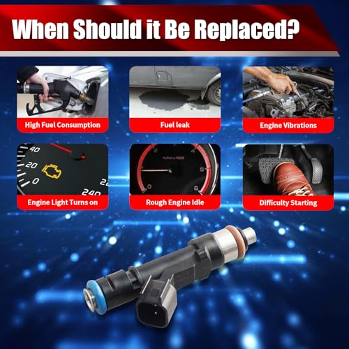 Set of 8 Fuel Injectors FC3Z9F593A FJ1520 62022 0280158344 Replacement - size: FJ1520