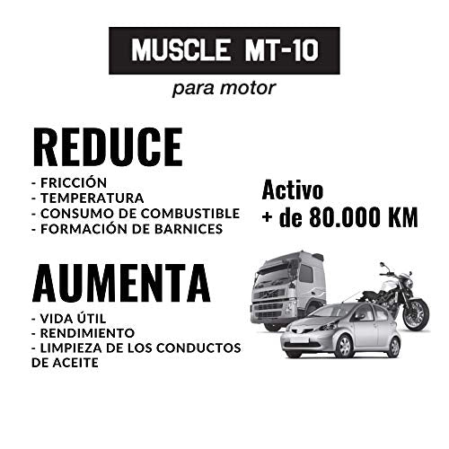 Muscle Metal Treatment MT-10, 8 Fluid Ounces, Anti-Friction Lubricant Additive - size: 8 Ounce
