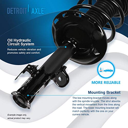 Detroit Axle - 3.5L Front Struts + Lower Control Arms w/Ball Joints - size: 4CQ2500769/Big Kit