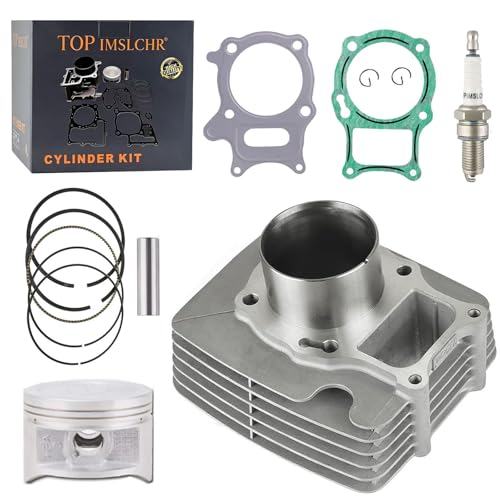 68.5MM Cylinder Piston Gasket Top End Rebuild Kit Compatible with Honda TRX250 TRX250EX Recon 250 Sportrax 250X TE 2x4 ES 2002-2025 - size: cylinder bore：68.5MM