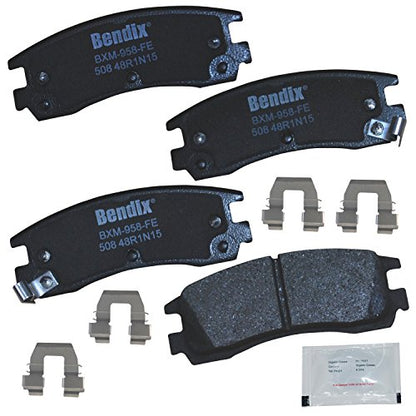 Bendix Priority1 CFM508 Rear Brake Pads for LeSabre,Park Avenue,Regal,Riviera,Allante,DeVille,Eldorado,Seville,Lumina,Monte Carlo,Aurora,Supreme,Toronado,Bonneville,Grand Prix,SC,SC1,SC2,SL,SL1,SL2 - size: CFM508