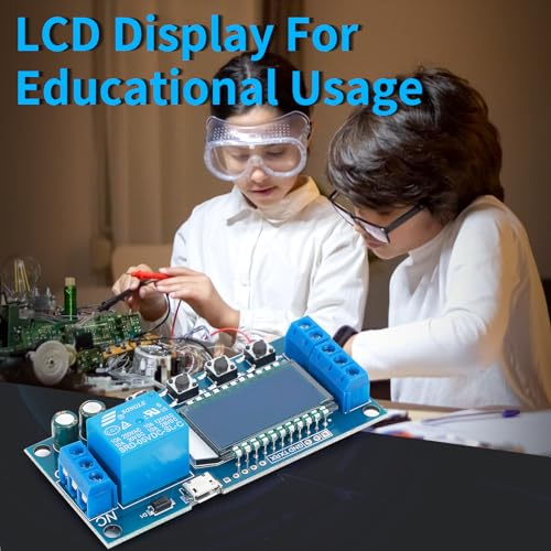 DROK Timer Relay 2pcs, DC 6V-30V LCD Display Time Delay Relay Cycle Timer 0.01s-9999mins with Input 5V Micro USB Port - color: Blue, size: 2pcs