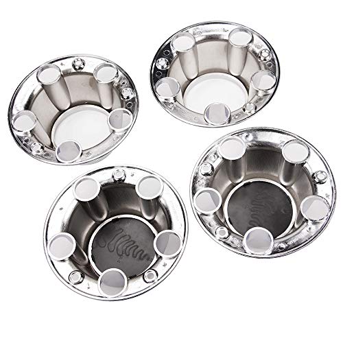 GRAND ORANGE 4PCS Center Caps Hubs Set ABS Plastic Wheel - color: Fit 1980-1996 F150 (4 PCS)