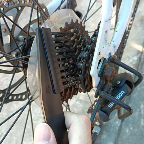 5PCS/Set Bike or Motorcycle Chain Washer, Cleaning Brush Bicycle Chain Cleaning Tool Set,Bike Chain Crankset Brush,Motorcycle Washer Cleaner Brush Tools