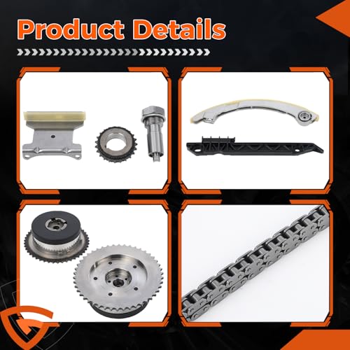 2.4 Timing Chain Kit w/VVT Fit for GMC Terrain, Replaces# 12621505 - size: 9-4201SAVVT1