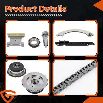 2.4 Timing Chain Kit w/VVT Fit for GMC Terrain, Replaces# 12621505 - size: 9-4201SAVVT1