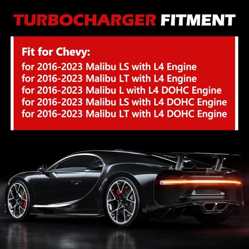 12687057 Turbo Turbocharger Assembly Fit for 2016 17 18 19 20-2023 Chevy Malibu L LS LT 1.5L Turbocharger Replace 12669064 12690543 95527952
