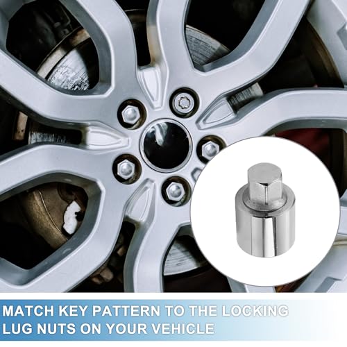 Car Wheel Lock Lugnut Type U Anti-theft Screw Nut Removal Key Socket for Land Rover Range Rover Evoque Freelander - style: Type U