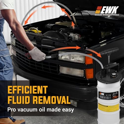 EWK 8L Heavy Duty Manual Oil Extractor Change Pump - size: 8L (With Reinforced Tank)