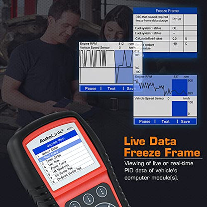 Autel AutoLink AL619 OBD2 Scanner, 2026 ABS SRS Warning Light Scan Tool