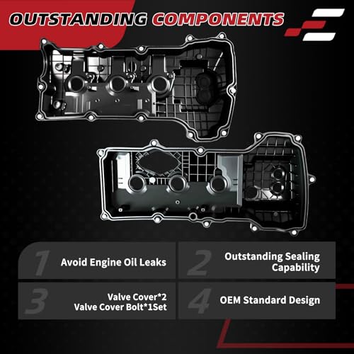 Valve Cover BL3Z-6582-H DL3Z-6582-C for F-150 Expedition 2013-17 3.5L V6 - size: DL3Z-6582-C