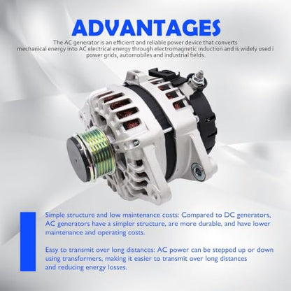 21096 Alternator Replace# 2626125 Compatible with Kia Soul 2017-2019 - size: 21096