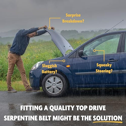 Top Drive, 3PK750, Premium Engine EPDM Serpentine Belt, 30.08" Length - size: 3PK750