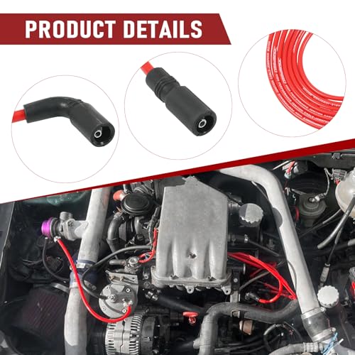 JDMSPEED Spark Plug Wires Silicone 8MM Replacement for Silverado 1500 Sierra 1500 4.3L 1999-2007 Ignition Spark Plug Wire Set