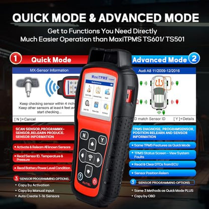 Autel MaxiTPMS TS508WF KIT 2026 TPMS Programming Tool with 8PCS MX Sensor ﻿