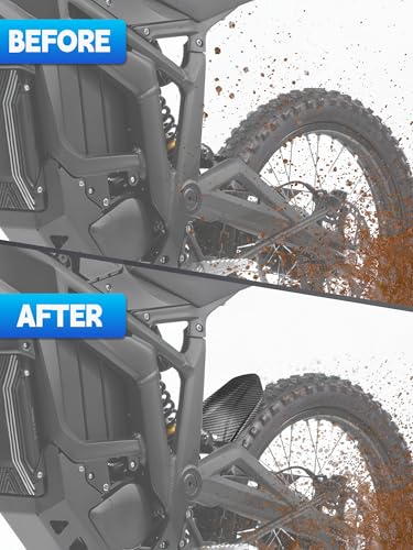 Carbon Fiber Pattern Rear Wheel Fender for Talaria MX3 MX4 MX5 - color: Carbon Fiber Pattern-1