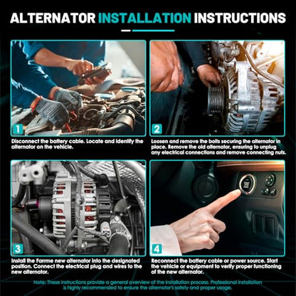 11240 Car Alternator Fit for Jeep Grand Cherokee Liberty Commander - size: 11240N for Grand Cherokee for Durango 3.7 4.7L