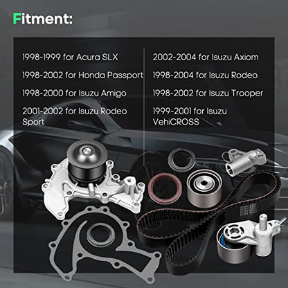 SCITOO Timing Belt Kit with Water Pump PCI:TS26303,| for Honda