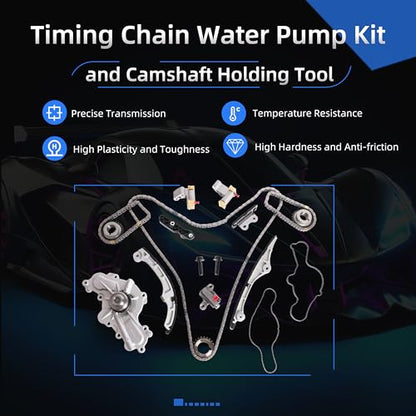 Timing Chain Water Pump Kit with 303-1248 Camshaft Holding Tool