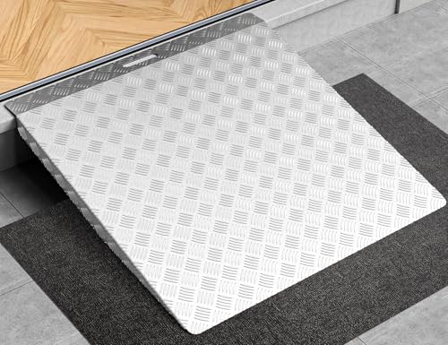 33"L x 31"W Aluminum Threshold Ramp for Doorways, 1100 lb Capacity - size: 31.5"x33" for 2"-6"