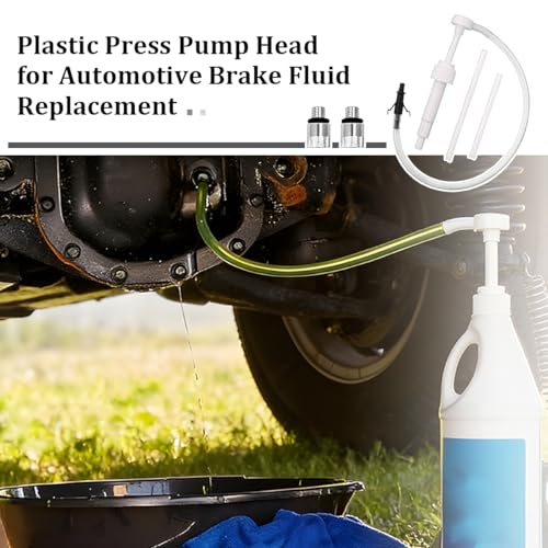 Car Fluid Transfer Pump, Vehicle Standard Quart Bottles Gear Lube Stroke with 3rd Hand Adapter, Automotive Transmission Fluid Pump, Universal for Automobile RV Truck