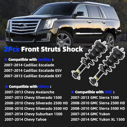 2Pcs Front Struts Assembly 19353951 for Cadillac Escalade 2007-2014 - size: 2007-2014 Front Struts