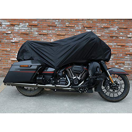 X AUTOHAUX XL Motorcycle Half Cover for Harley Full Dress Touring Cruiser - color: Black, size: XL