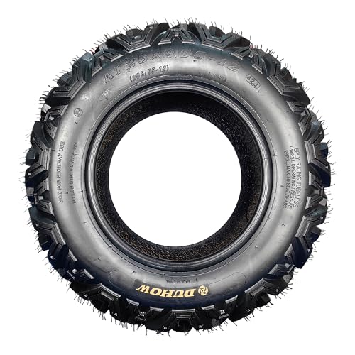 AT25x8-12 ATV Tires ATV＆UTV Trail Sand Off-Road Tires 25x8-12, All Terrain Tires 18mm Tread Depth 25x8x12-6 PR, Tubeless 2PCS - size: DJ1001 25X8-12