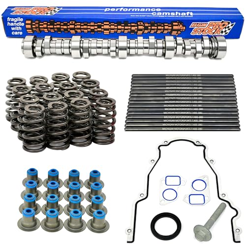 Sloppy Mechanics Stage 1 LS Camshaft Kit - Fits 4.8L 5.3L 5.7L 6.0L 6.2L LS1 LS2 LQ4 LQ9 L33 Elgin 1838-P Cam (Cam, .600" Springs, Seals, Pushrods, Gasket Kit) - size: Cam, .600" Springs, Seals, Pushrods, Gasket Kit