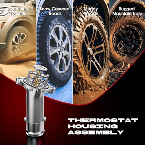Upgrade Aluminium Engine Coolant Thermostat Housing Assembly Fit for RAM
