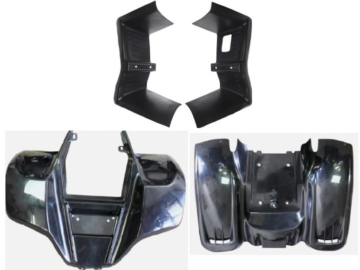 Plastic body for Kazuma Meerkat Redcat Terminator 50CC with feet guards ATV HINSEM 50-70cc (Black) - color: Black